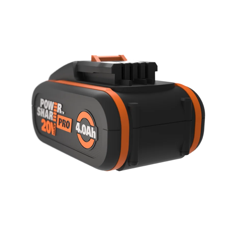 WORX Batteria Pro ad alta capacità da 20V 4,0 Ah con indicatore