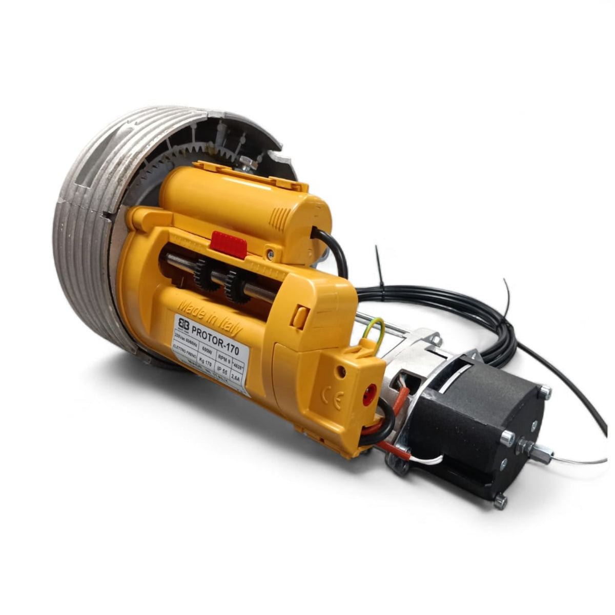 EUTECH ELECTRONICS - Motoriduttore Alzaserranda PROTOR 170F | 170 Nm | 170 kg | Elettrofreno | Albero Ø60-76 mm | 230V