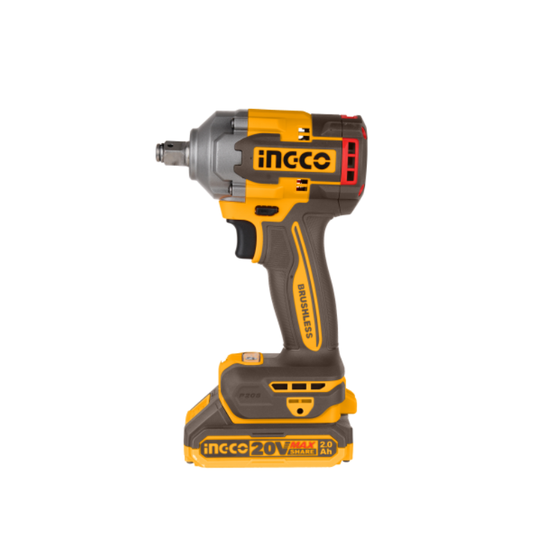 INGCO - Avvitatore Impulsi Brushless 20V CIWLI2040E | 400 Nm | 2 Batterie 2Ah | Valigetta
