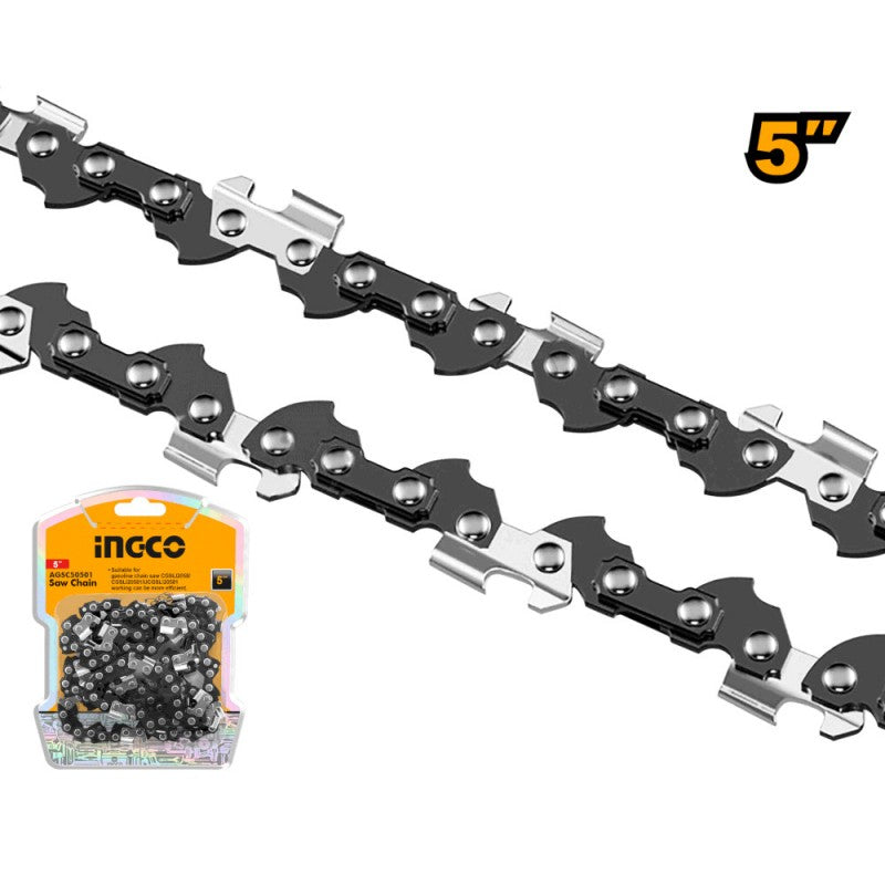 INGCO - Catena di Ricambio 5'' AGSC50501 | Passo 1/4" | 32 Maglie | Per CGSLI2058 / CGSLI20581