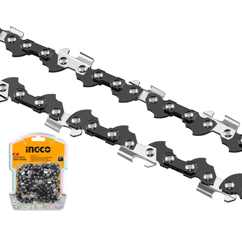 INGCO - Catena di Ricambio 5'' AGSC50501 | Passo 1/4" | 32 Maglie | Per CGSLI2058 / CGSLI20581