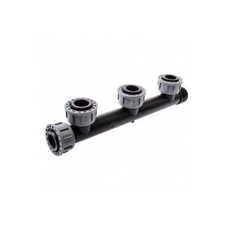 IRRITEC - Collettore Irrigazione Preassemblato 3 Uscite 1" | Con Ghiera | Lineare | Elettrovalvole