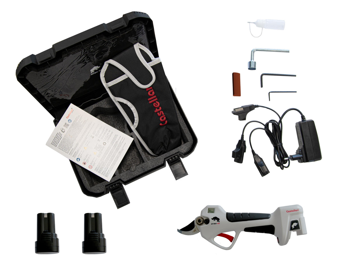 CASTELLARI - Forbice Elettrica 500W RYNO 40 | 14.4V | Taglio 25mm | 0.9kg | Kit Completo