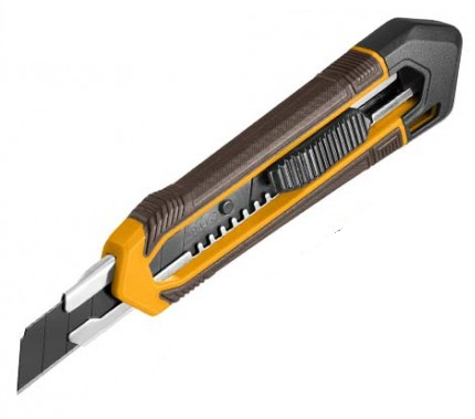 INGCO - Cutter 18x100mm HKNS11815 | Lame SK4 | L.179mm | Bouton Plat | Lames Cassables