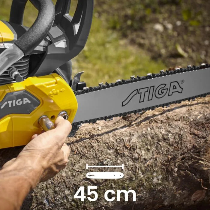 STIGA - Motosega a Scoppio CS 755 | 52 cc 2,3 kW | Barra 45 cm (18") | VCS | Freno Catena Inerziale