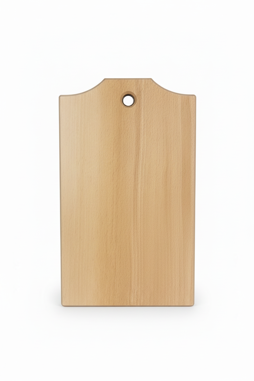 Desidiae Manici tagliere 29x17cm arco faggio massello pulito senza etichette sfondo bianco