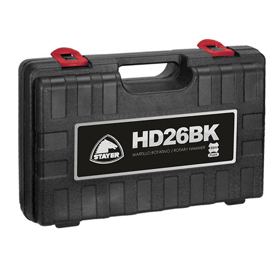 STAYER Bohrhammer HD 26 BK | 800W | SDS-Plus | 3 Funktionen | 2,8J