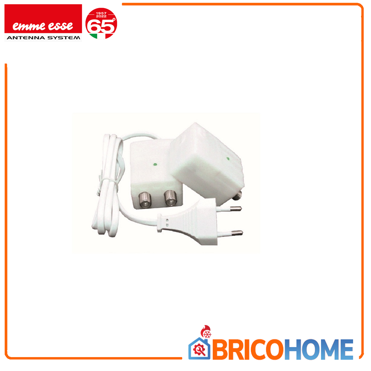 EMME ESSE - Alimentatore TV Stabilizzato 83941FC | 1 Uscita | Serie Fast | 12V 300mA | Connettore F