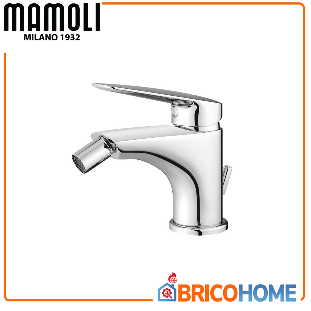 Mamoli bidet mixer with chrome finish and Penelope waste