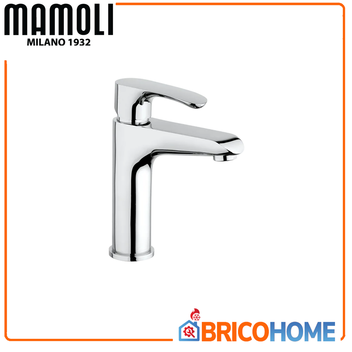 Mamoli Chrome finish basin mixer with Smile waste
