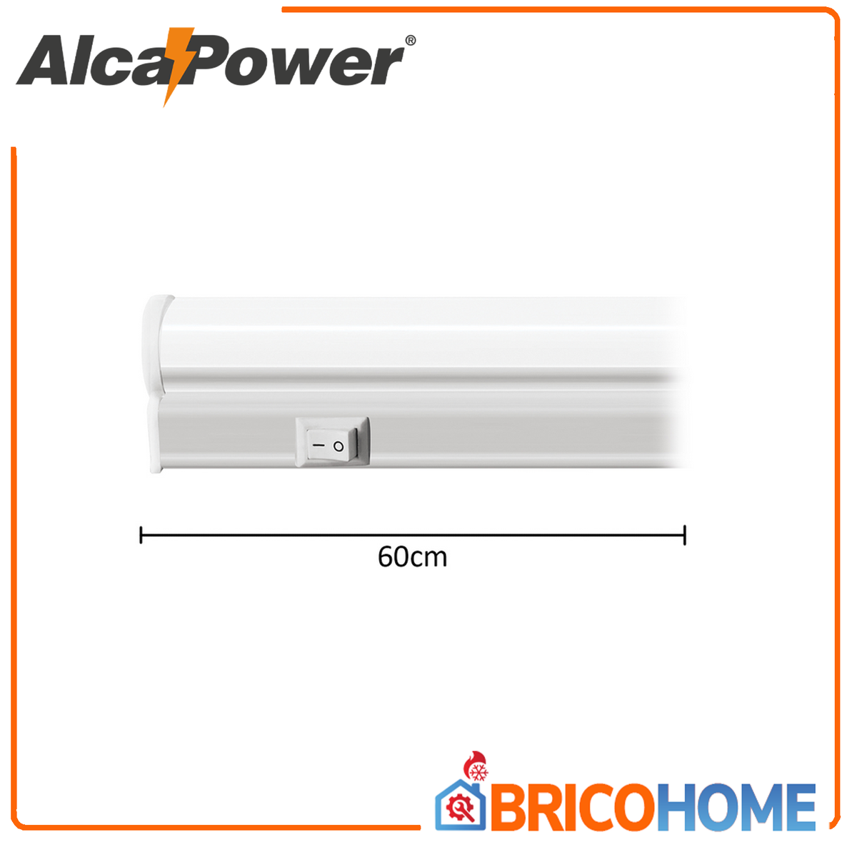 ALCAPOWER - Plafoniera LED T5 Sottopensili 60cm | 9W | 780 lm | 4000K | IP20 | Collegabile in Serie