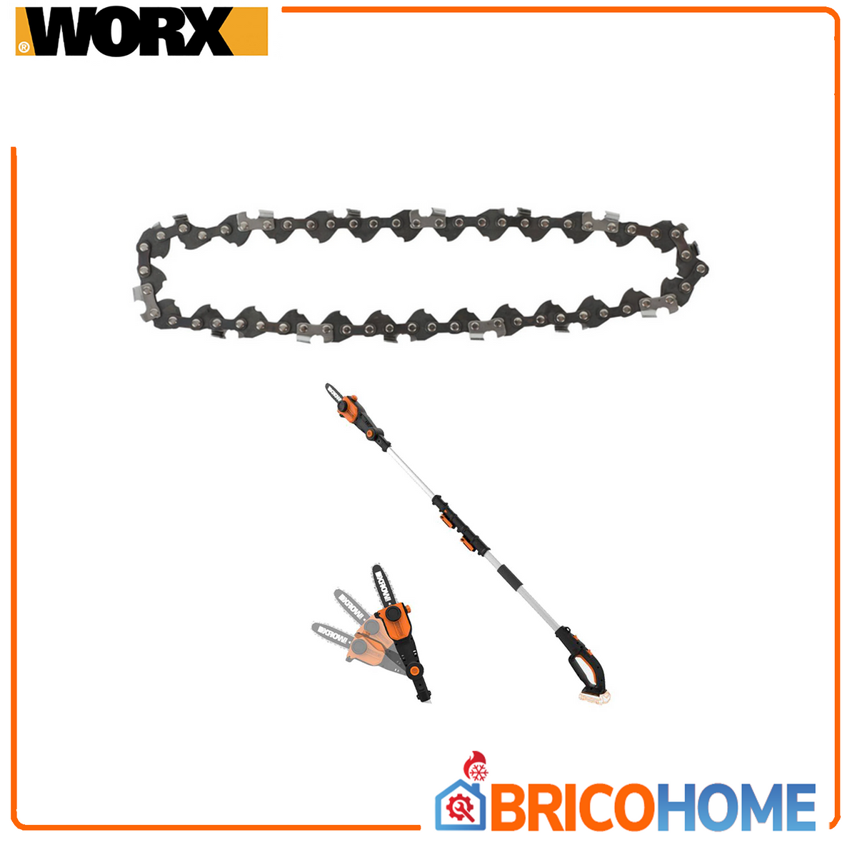 WORX Chaîne de rechange Oregon pour taille-haie télescopique WG349E