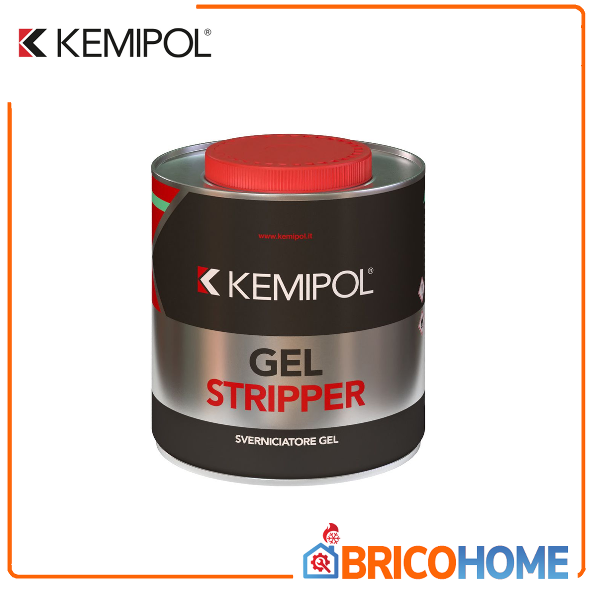 Kemipol - Décapant en gel Gel Stripper 0,75L | Écologique | Inodore | Sans chlorure | Surfaces verticales