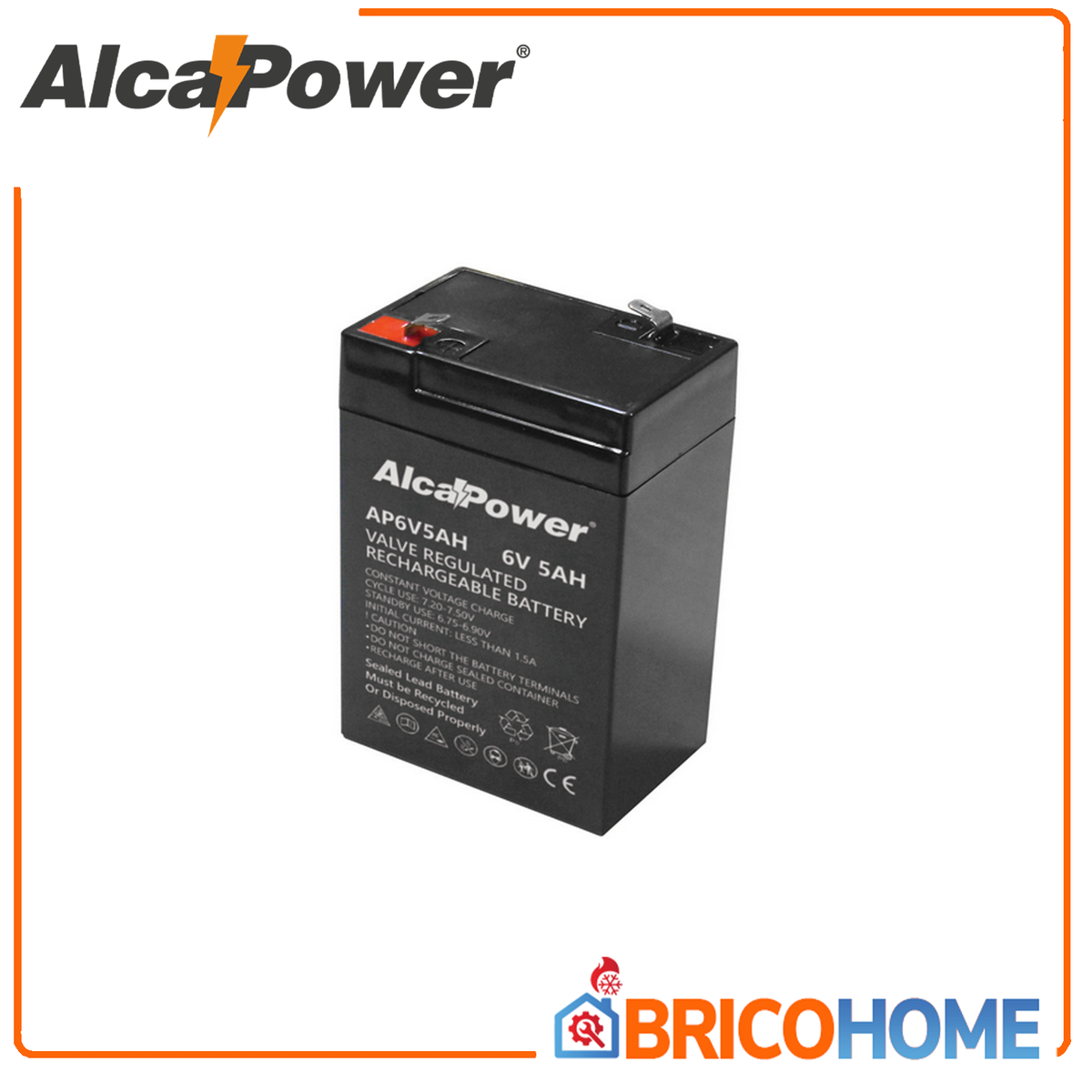 Batteria Ricaricabile Ermetica 6V 5 Ah