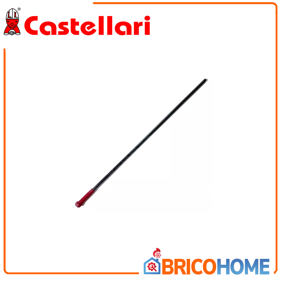 Astina di ricambio in carbonio corta 17,0cm per Abbacchiatore Tornado - Castellari