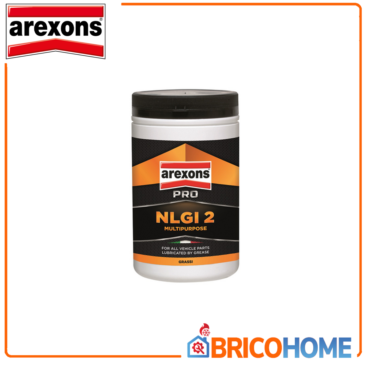 Grasso Multiuso in barattolo NLG2 0,85 kg - Arexons