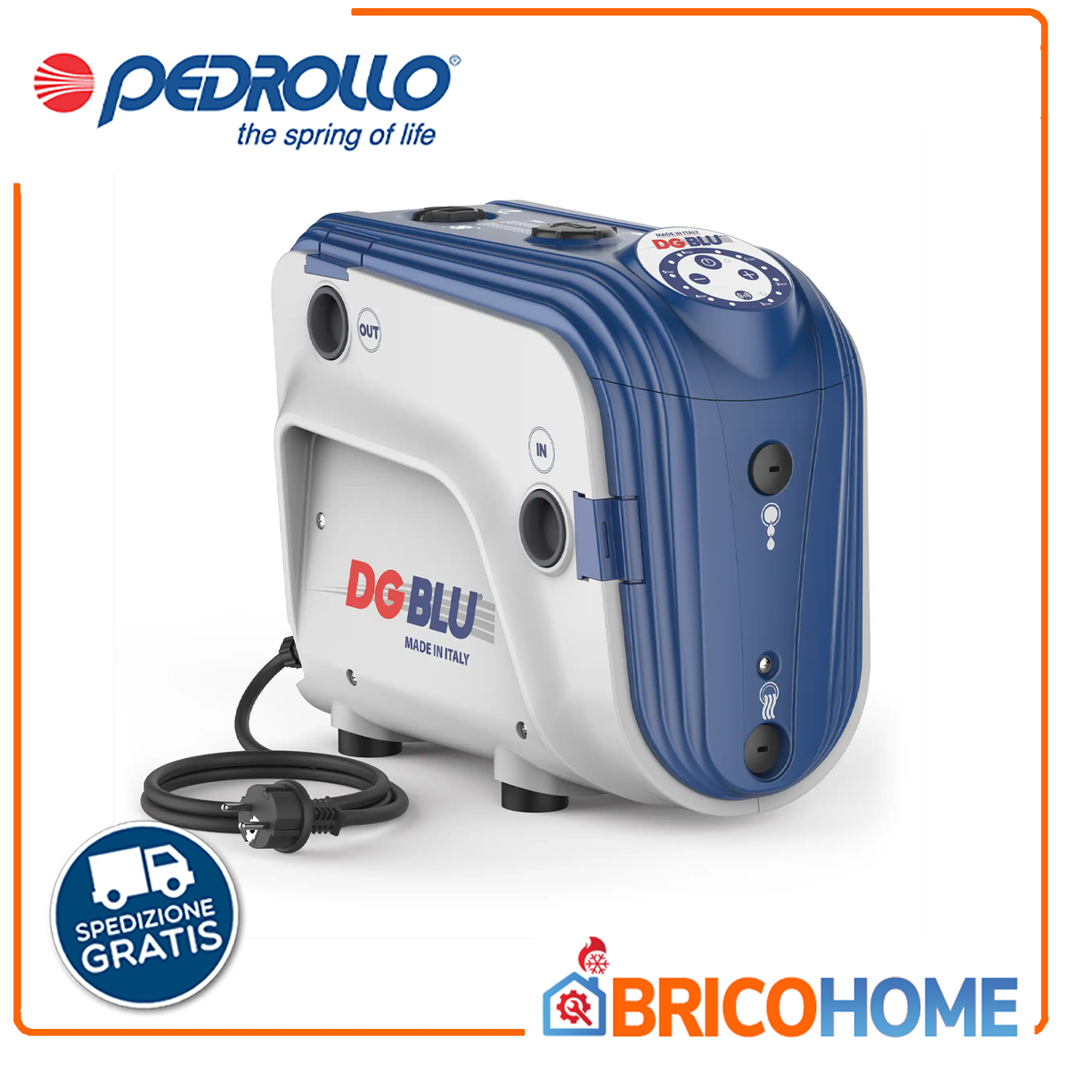 PEDROLLO Druckerhöhungsanlage DG-BLU 5 | 1,5 PS | Inverter | 130 l/min | Selbstansaugend