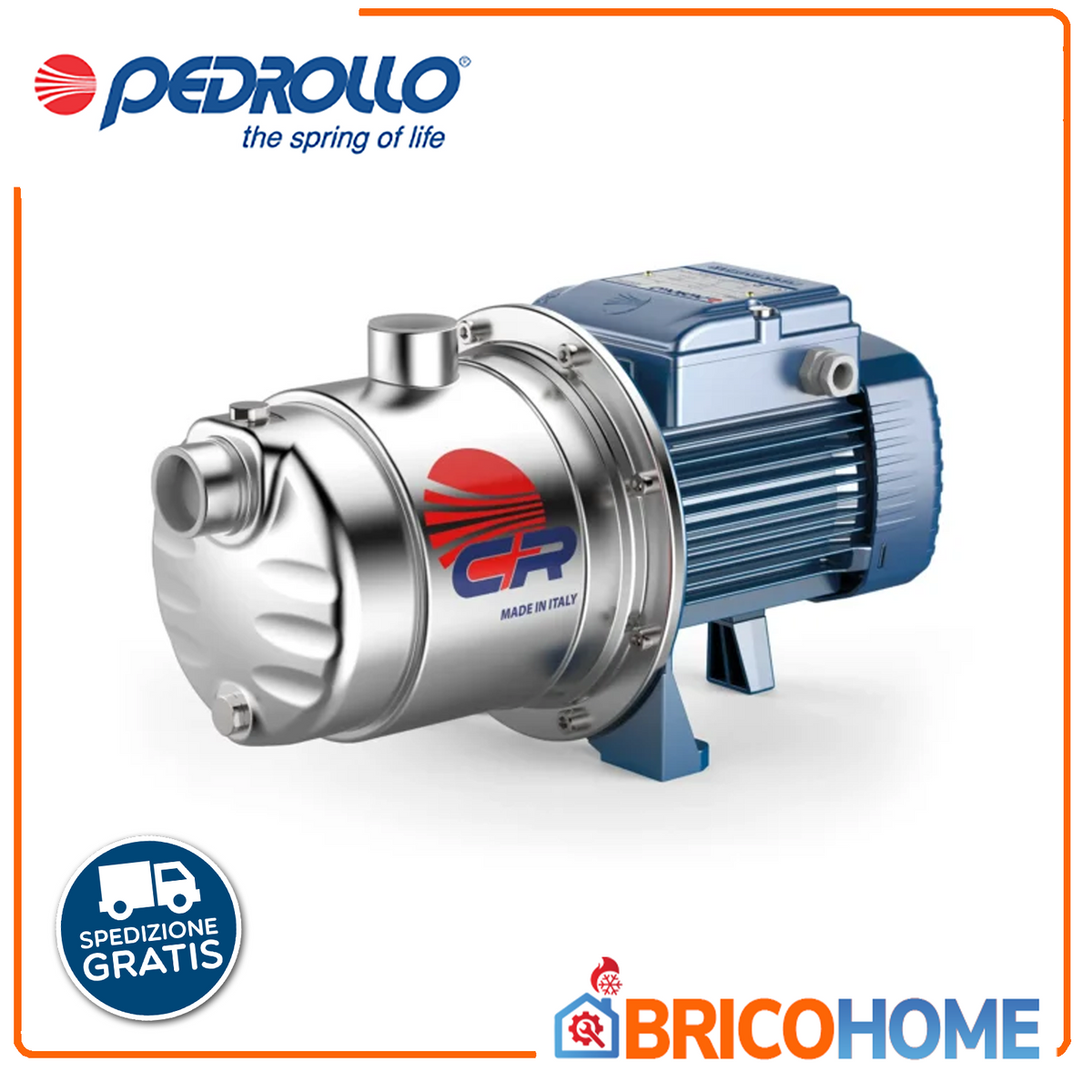 Pedrollo Elettropompa centrifuga multigirante silenziosa 5CRm 80 - 1,0HP
