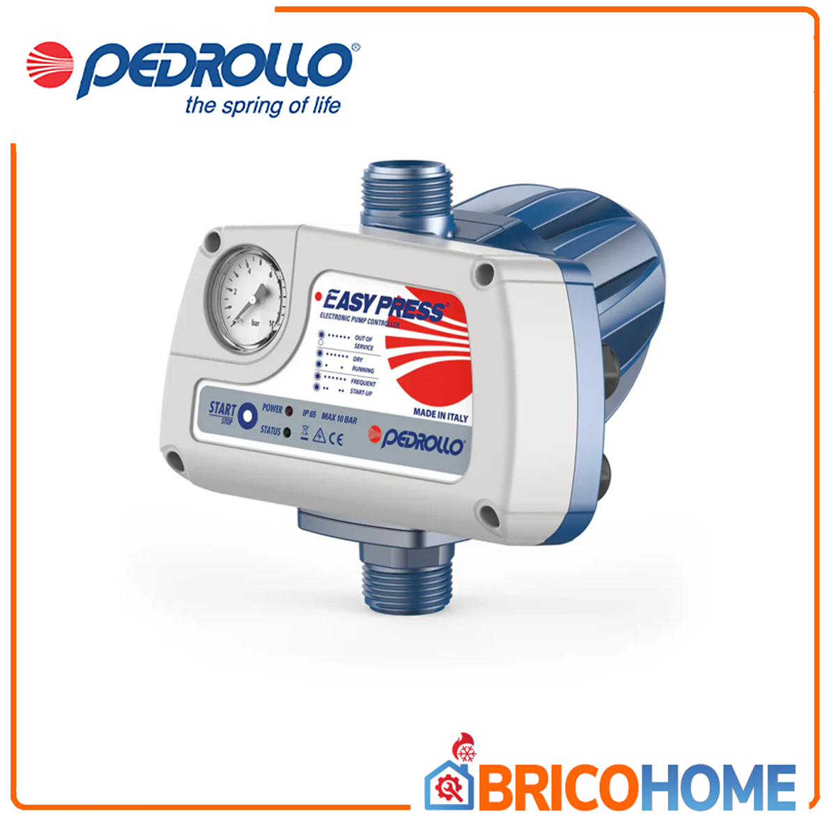 Pedrollo Presscontrol EASYPRESS 2,2 BAR Regolatore pressione elettronico | IP65 | Fino a 2HP | 230V