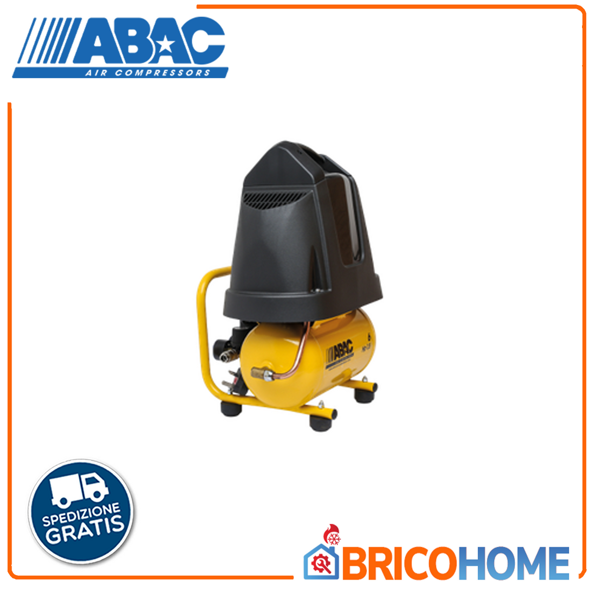 ABAC Luftkompressor 6 l 1,5 PS 8 bar Vento B15 Baseline