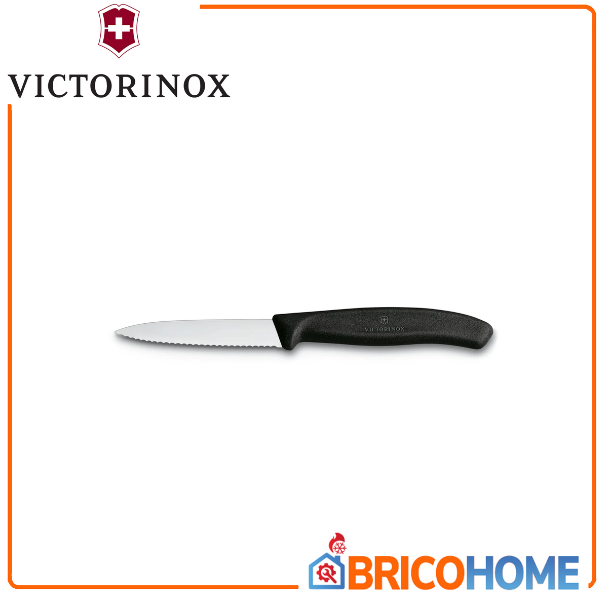 VICTORINOX - Spelucchino Coltello Verdure Swiss Classic | Lama Ondulata 8cm | Lavastoviglie