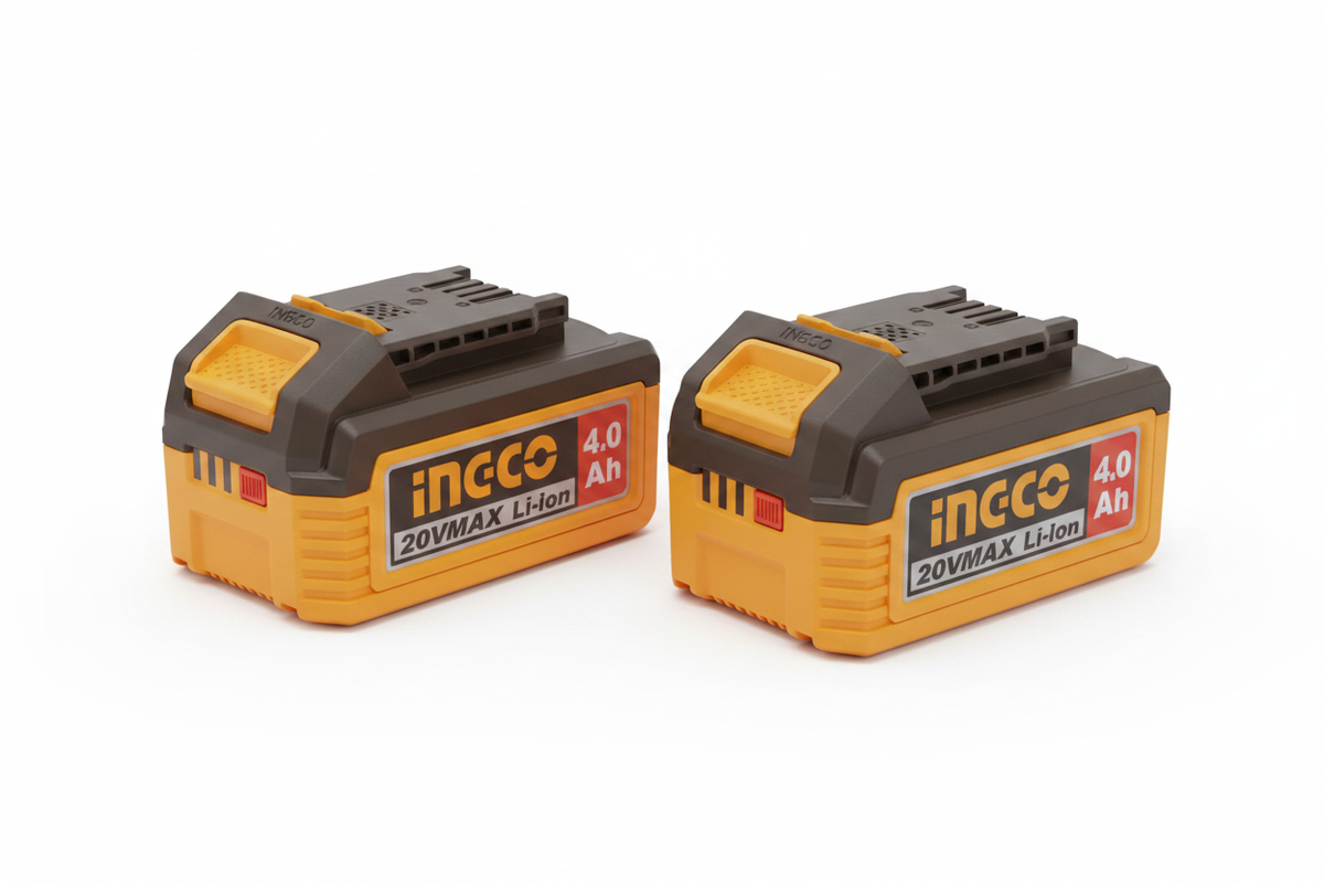 INGCO 2x Batteria 20VMAX 4.0Ah Li-ion