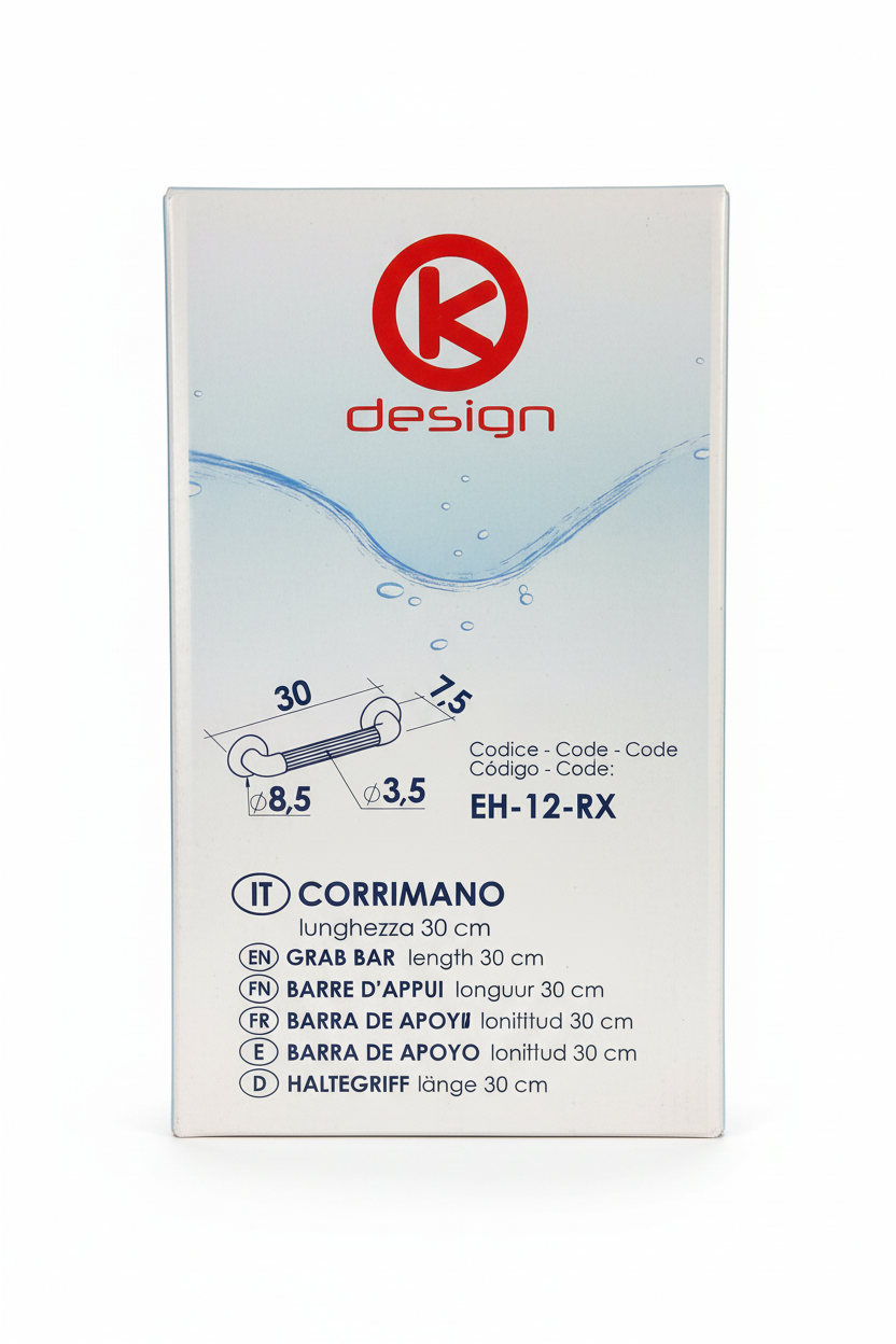 K Design corrimano EH-12-RX 30cm confezione sfondo bianco