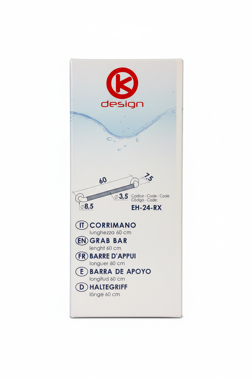 K Design corrimano EH-24-RX 60cm confezione sfondo bianco