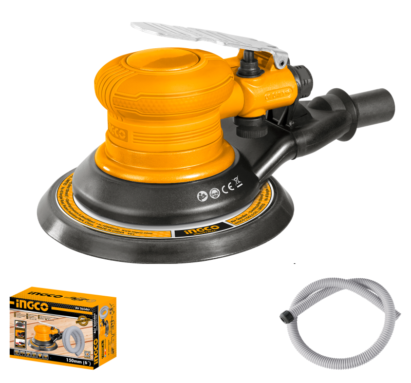 INGCO - Levigatrice Rotorbitale Pneumatica APS1512 | 150mm 6" | 10500 RPM | Orbita 5mm | 90 PSI