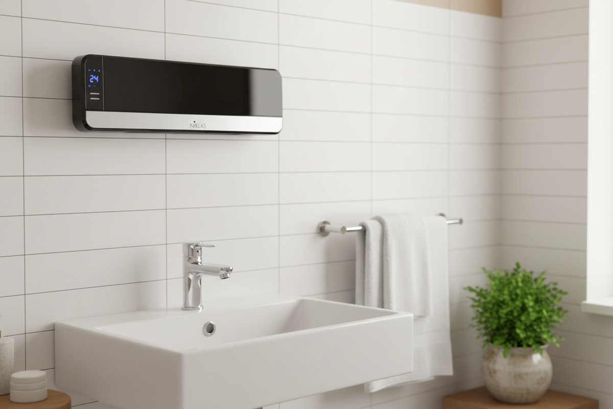 NIKLAS Split Elegant Black - Immagine ambientata bagno