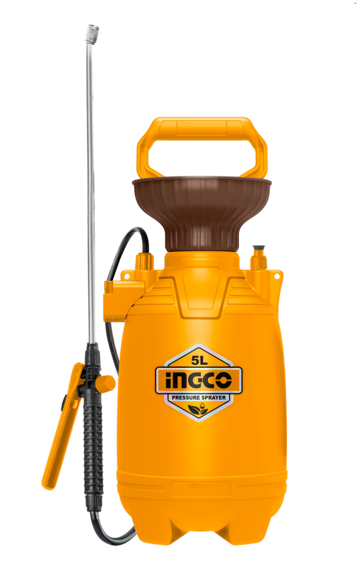 INGCO - Pompa a Pressione a Spalla HSPP30502 | 5 Litri | Lancia Inox | Getto Regolabile | Tracolla
