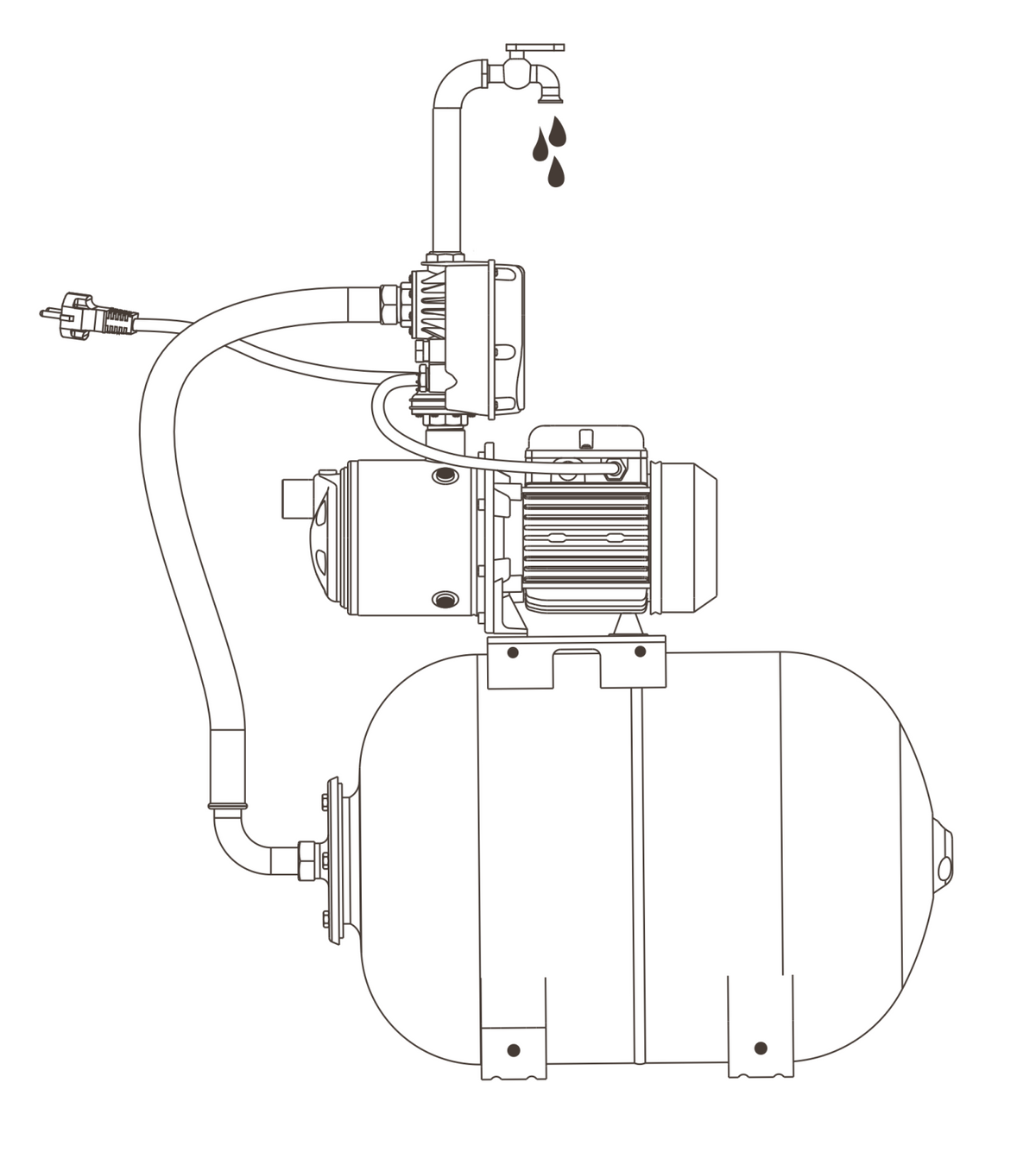 ITALTECNICA - Pressostato Digitale Brio Dual Set | Doppia Regolazione 1-6 Bar | IP65 | 10A | 115-230V | Made in Italy