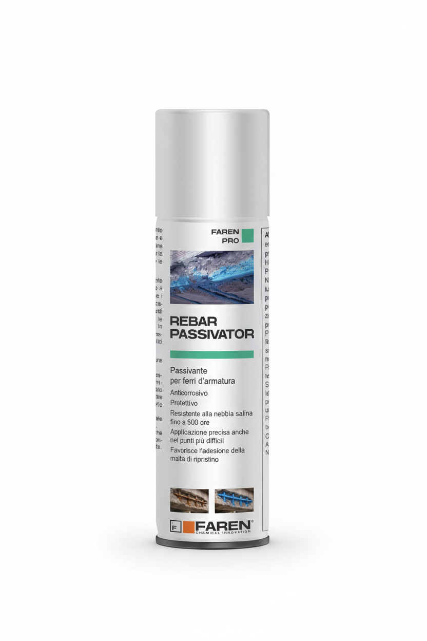 REBAR PASSIVATOR spray Faren sfondo bianco copertina