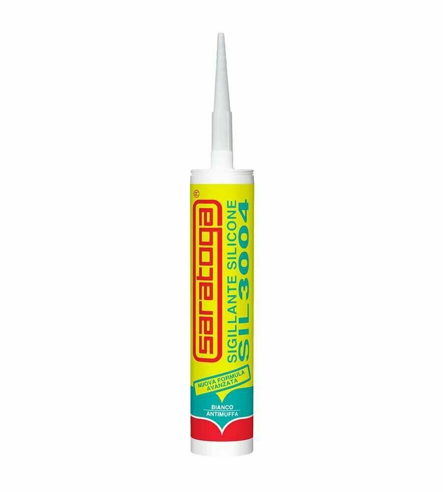 Silicone Acetico bianco antimuffa 280ml SIL 3004 SARATOGA