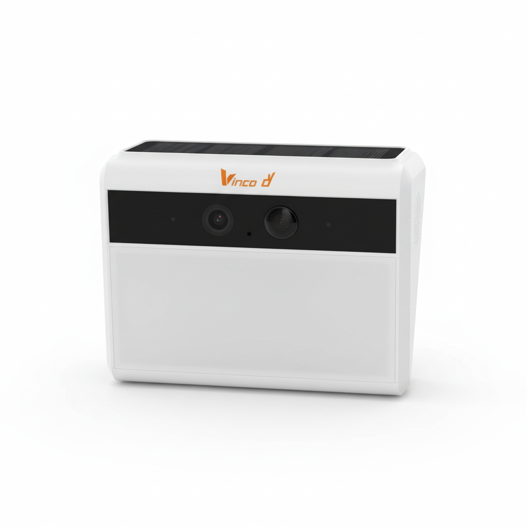 Telecamera Vinco solare con faretto LED copertina prodotto reale