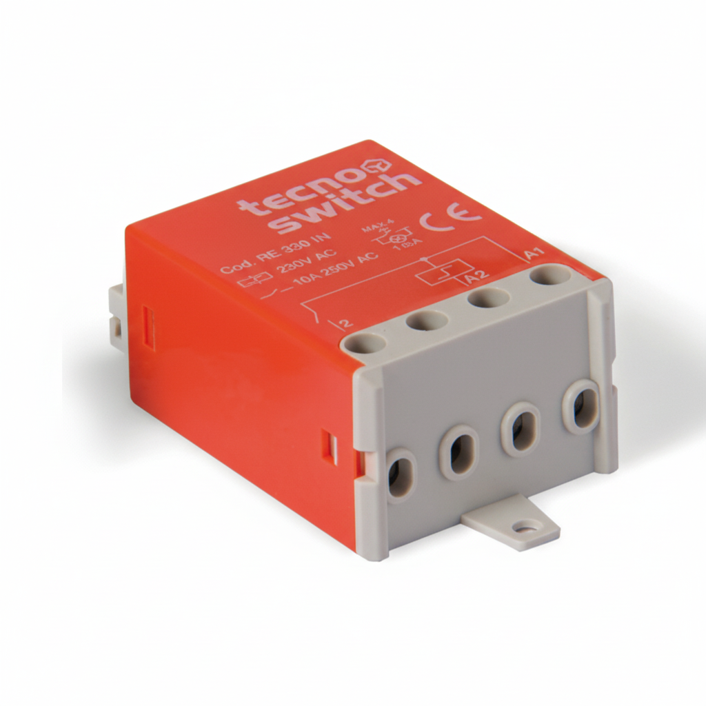 Trasformatore Tecnoswitch sfondo bianco identico originale
