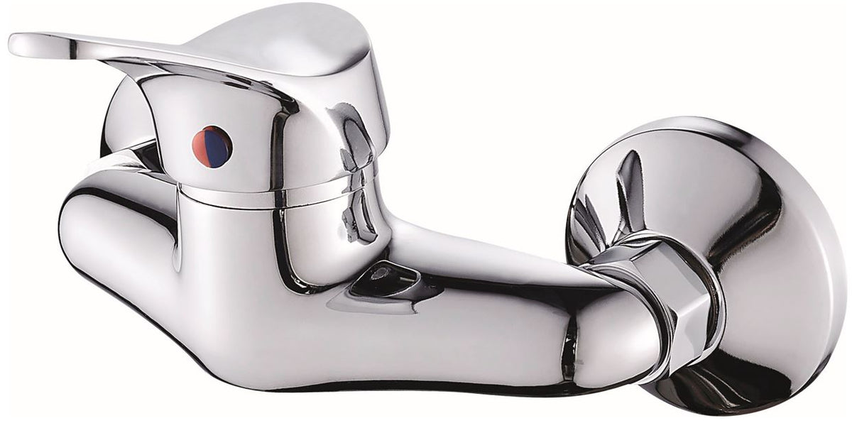 Better external single-lever shower mixer with hand shower and 150 cm flexible hose, Matisse series