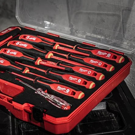 Giraviti isolati Milwaukee 1000V Tri-Lobe VDE Screwdriver PH SET - 7 pezzi