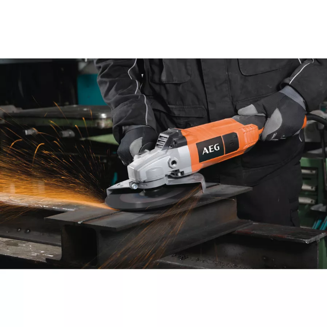 AEG Smerigliatrice Angolare WS 22-230 | 2200W | Disco 230mm | Soft Start | Line Lock Out | Professionale