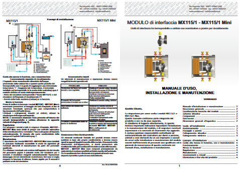MAXIFLAME - Modulo Interfaccia Caldaia / Termoprodotto MX115/1 Mini 115011 | 25/30 kW | Separazione Idraulica | Box Incluso