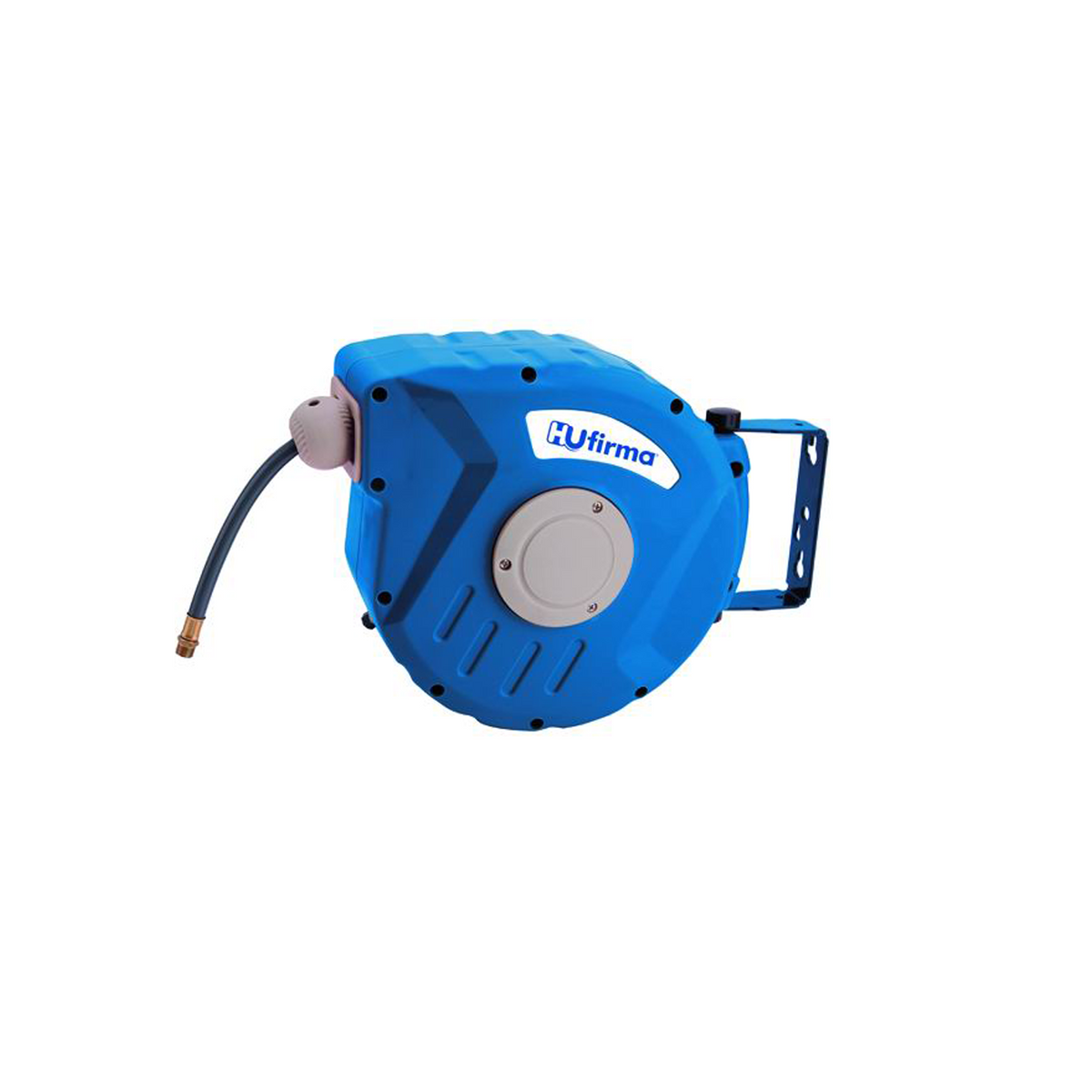 HU-FIRMA - Avvolgitubo Automatico a Parete Aria Compressa 56830-20 | 9m | 12 bar | Supporto Orientabile | Riavvolgimento a Molla