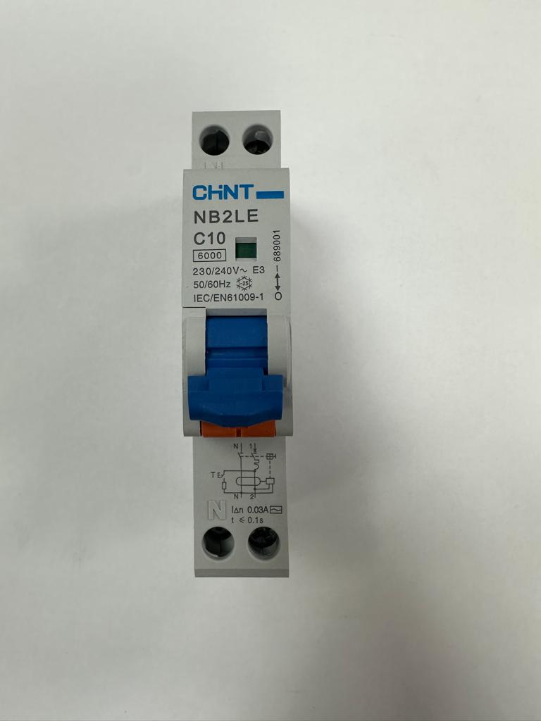Magnetothermischer Differentialschalter 2 Module 1P+N 30mA 4,5kA Kurve C Typ A - CHINT