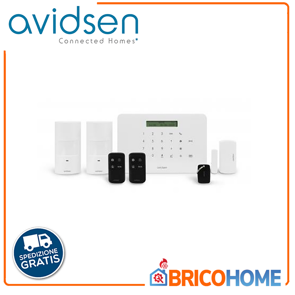 AVIDSEN HomeSecure Drahtloses WLAN/GSM-Alarmset 127055
