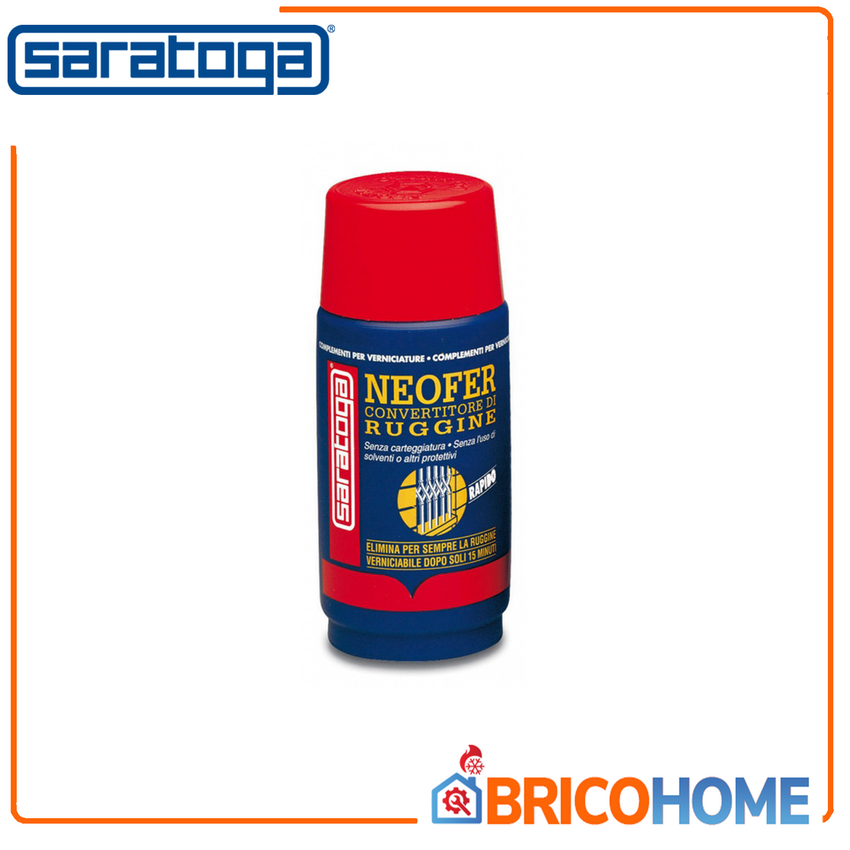 SARATOGA - Neofer Rostumwandler 750ml | Ohne Schleifen | Überlackierbar nach 15 Min. | Pinsel Rolle Spray