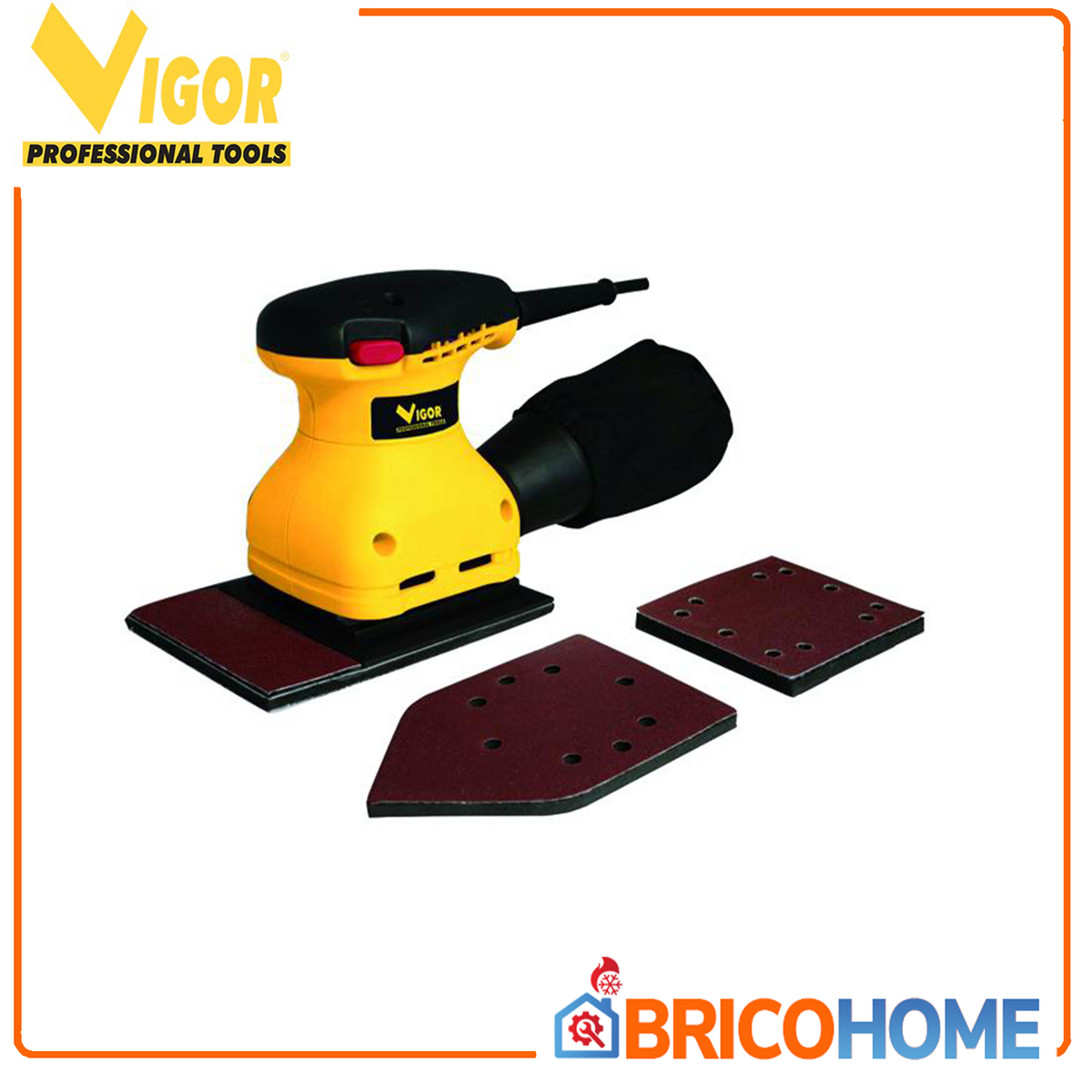 Vigor VLP-240 240W 3-Platten-Fensterladenschleifer