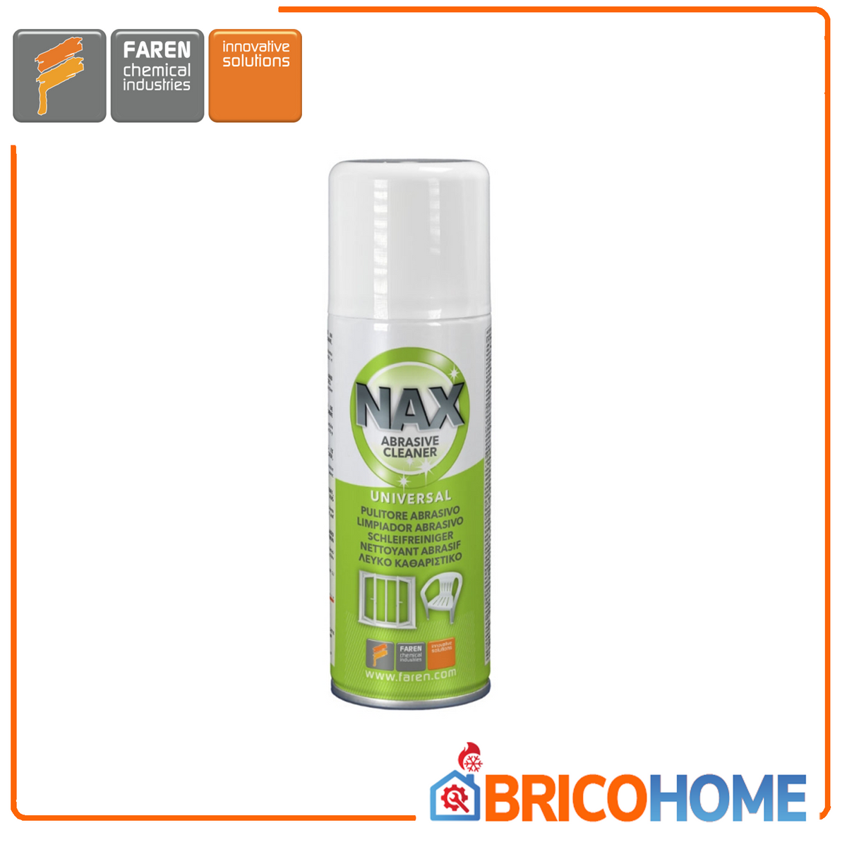 Pulitore lucidante abrasivo in schiuma 200ml NAX FAREN