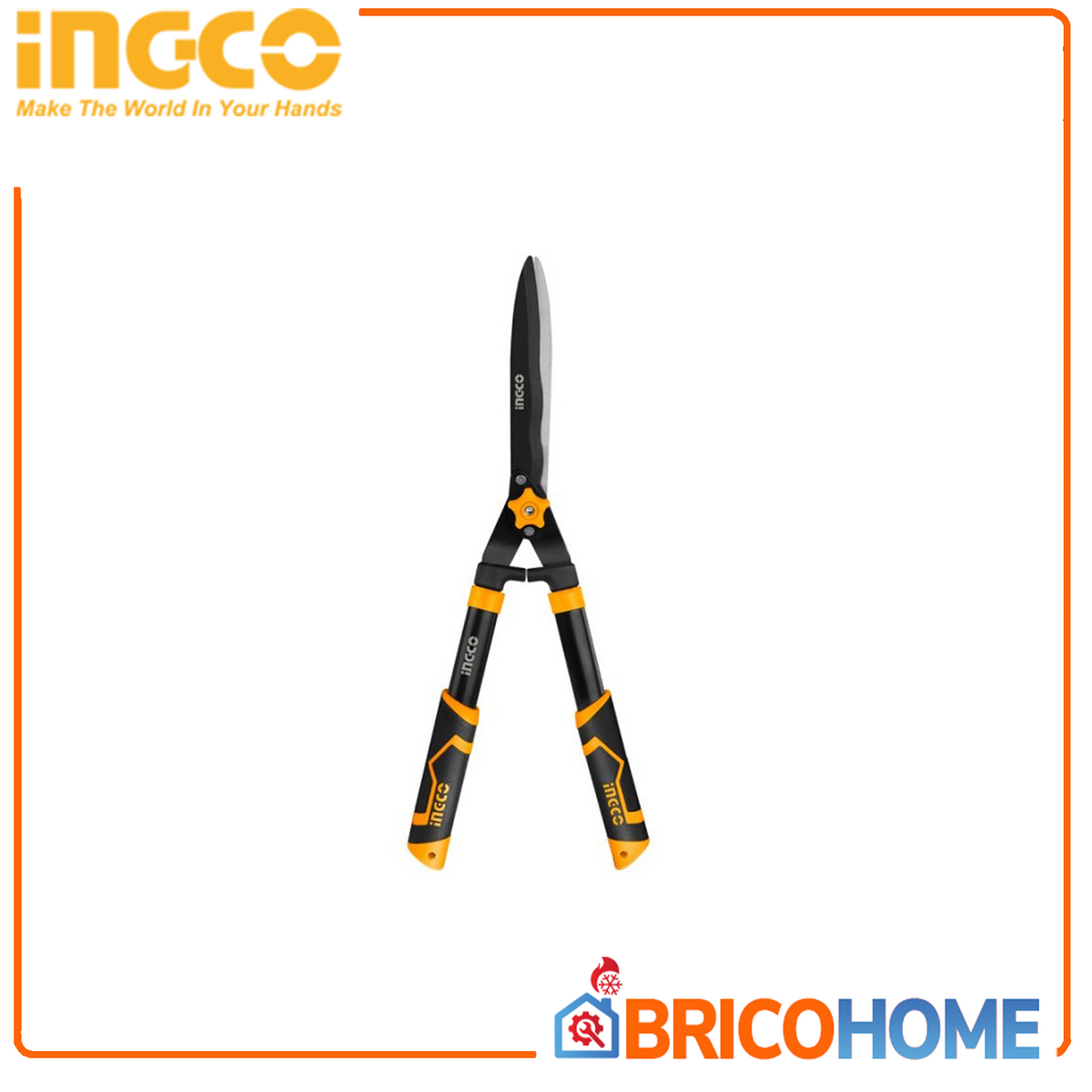 INGCO - Cesoia da Giardino Lama Ondulata HHS6301 | 630mm | Acciaio al Carbonio | Teflon | Taglio Max 10mm