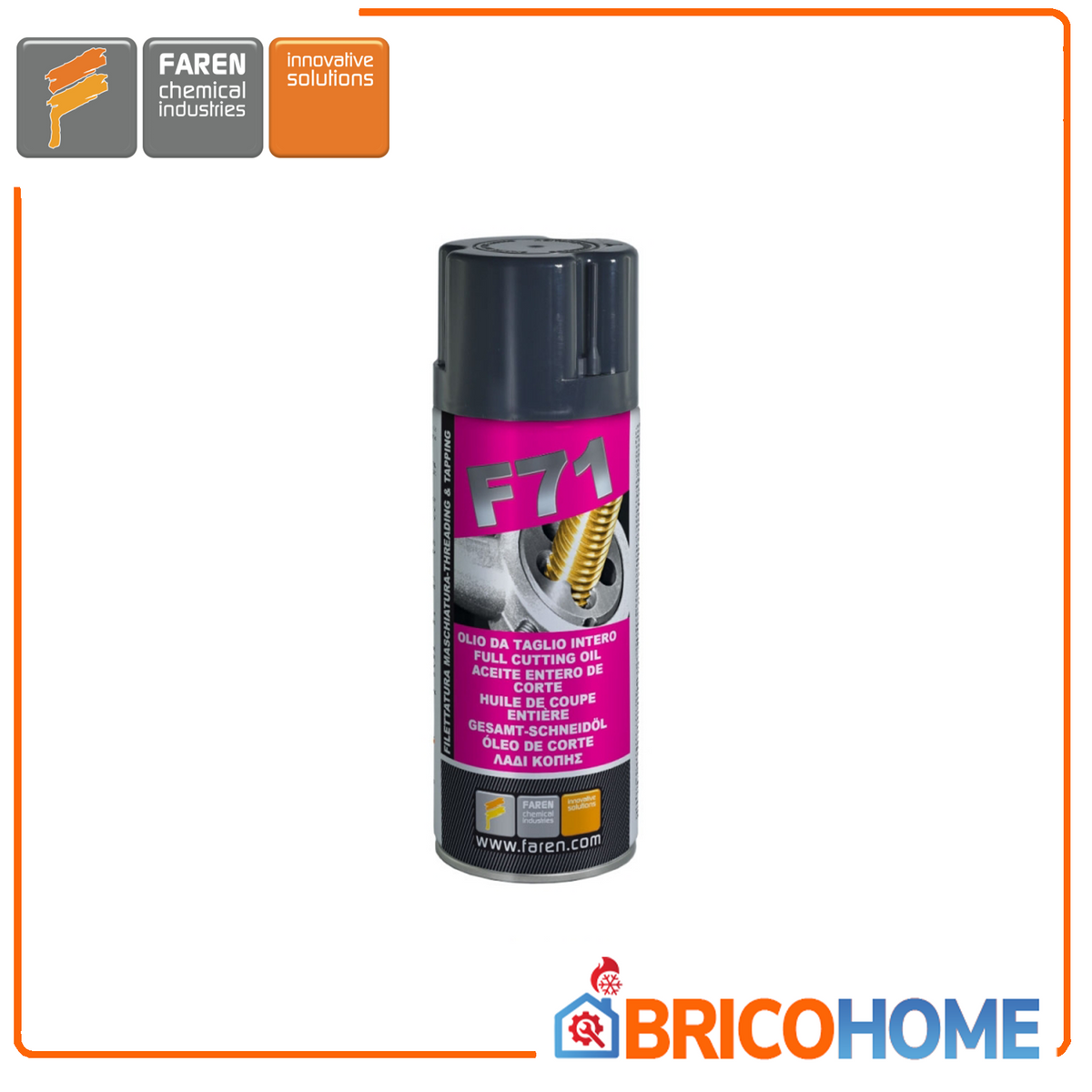 Olio da taglio per filettatura e maschiatura 400ml F71 FAREN