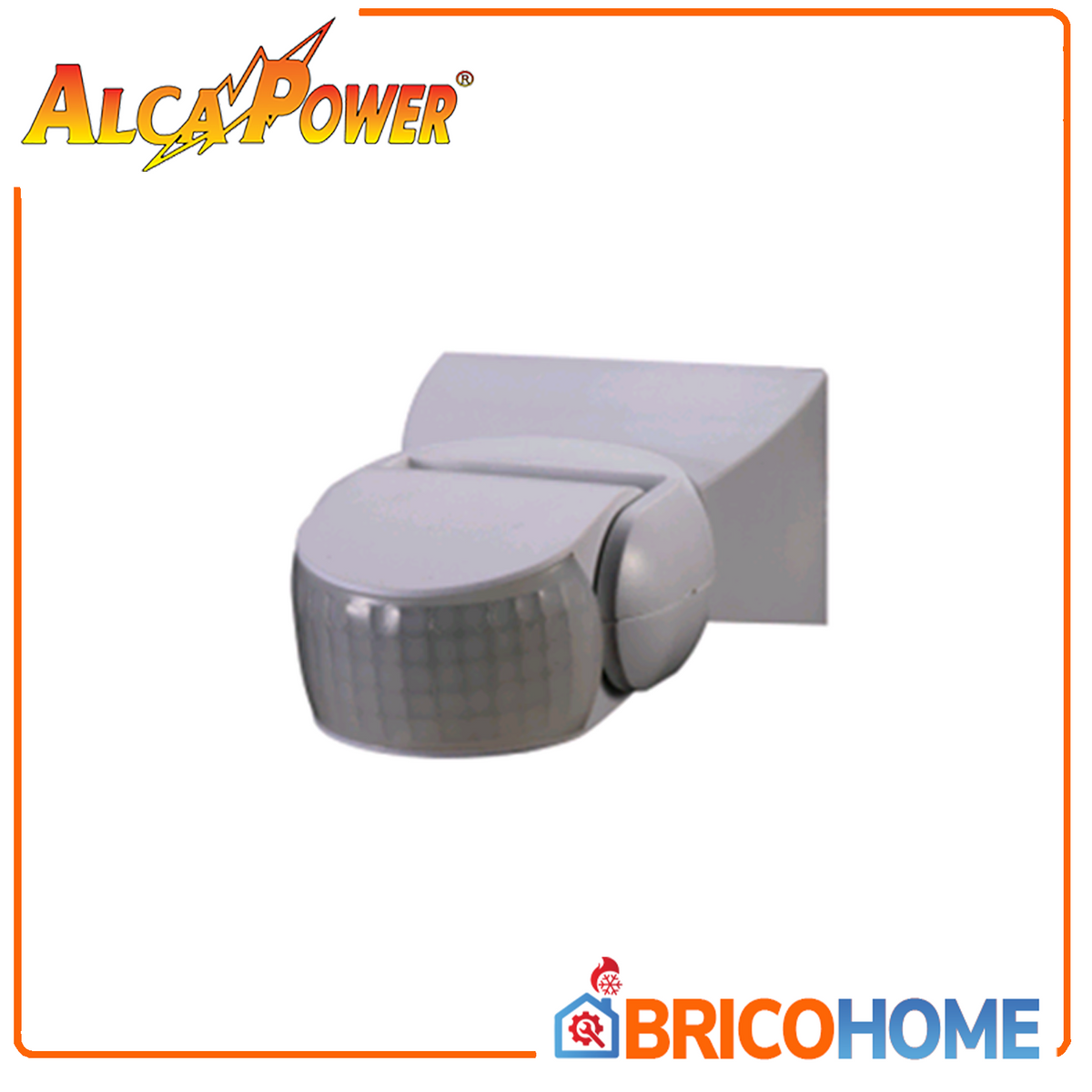 ALCAPOWER - Sensore di Movimento PIR 180° IP65 AP3002SP | 12m | 220-240V | 1200W | Lux Regolabile | Esterno
