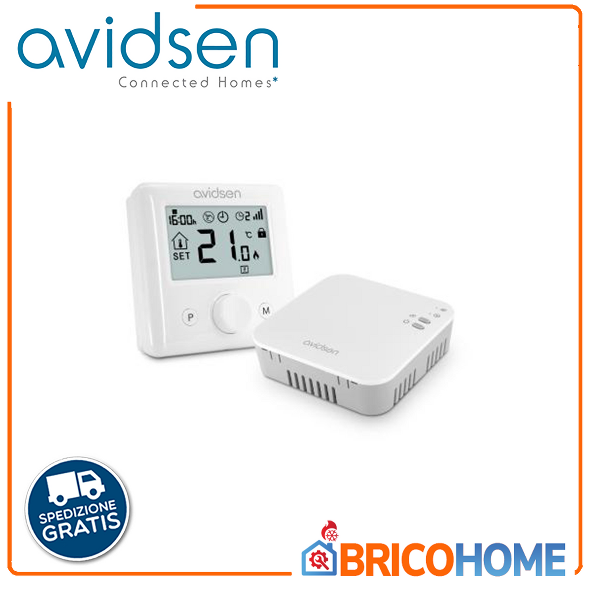 Thermostat connecté Wi-Fi sans fil AVIDSEN